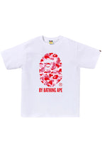 tričko BAPE ABC Camo By Bathing Ape T-Shirt White/Pink SS25 1L30-110-007 ADONIO