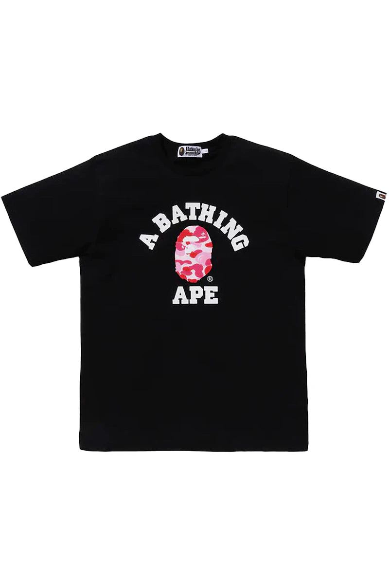 BAPE ABC Camo College T-Shirt Black/Pink