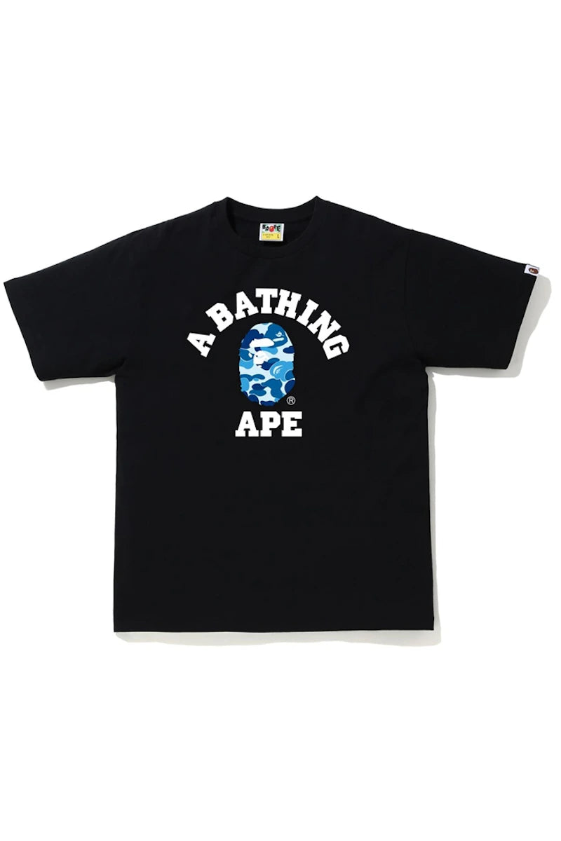 BAPE ABC Camo College T-Shirt Black/Blue