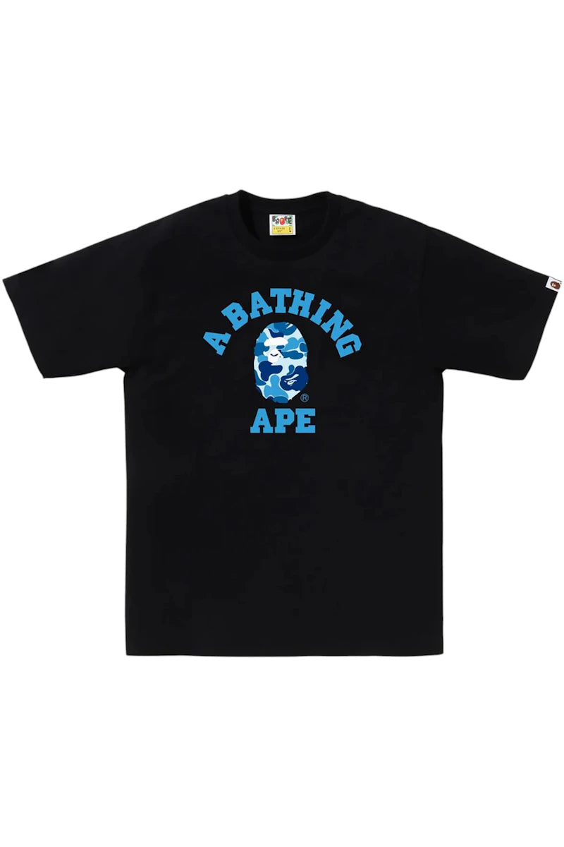 BAPE ABC Camo College T-Shirt Black/Blue SS25