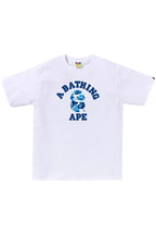 tričko BAPE ABC Camo College T-Shirt White/Blue SS25 1L30-110-005 ADONIO