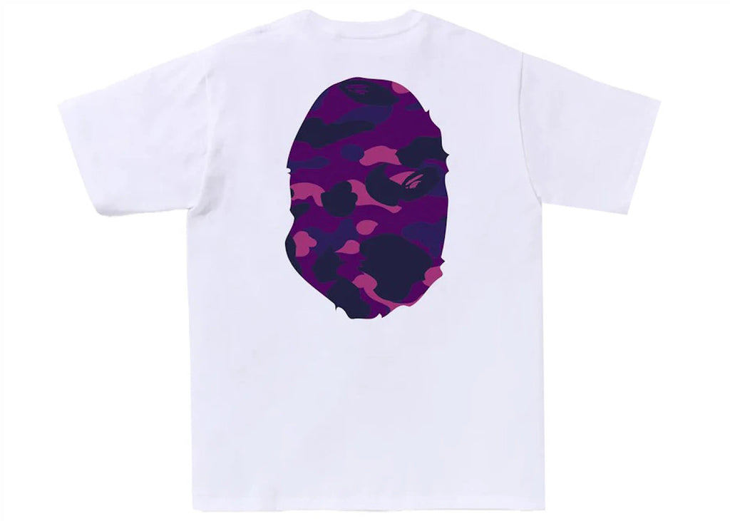 BAPE Color Camo Big Ape Head T-Shirt White/Purple