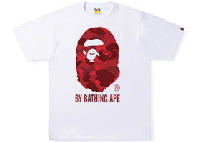 BAPE Color Camo By Bathing Ape T-Shirt White/Red FW22