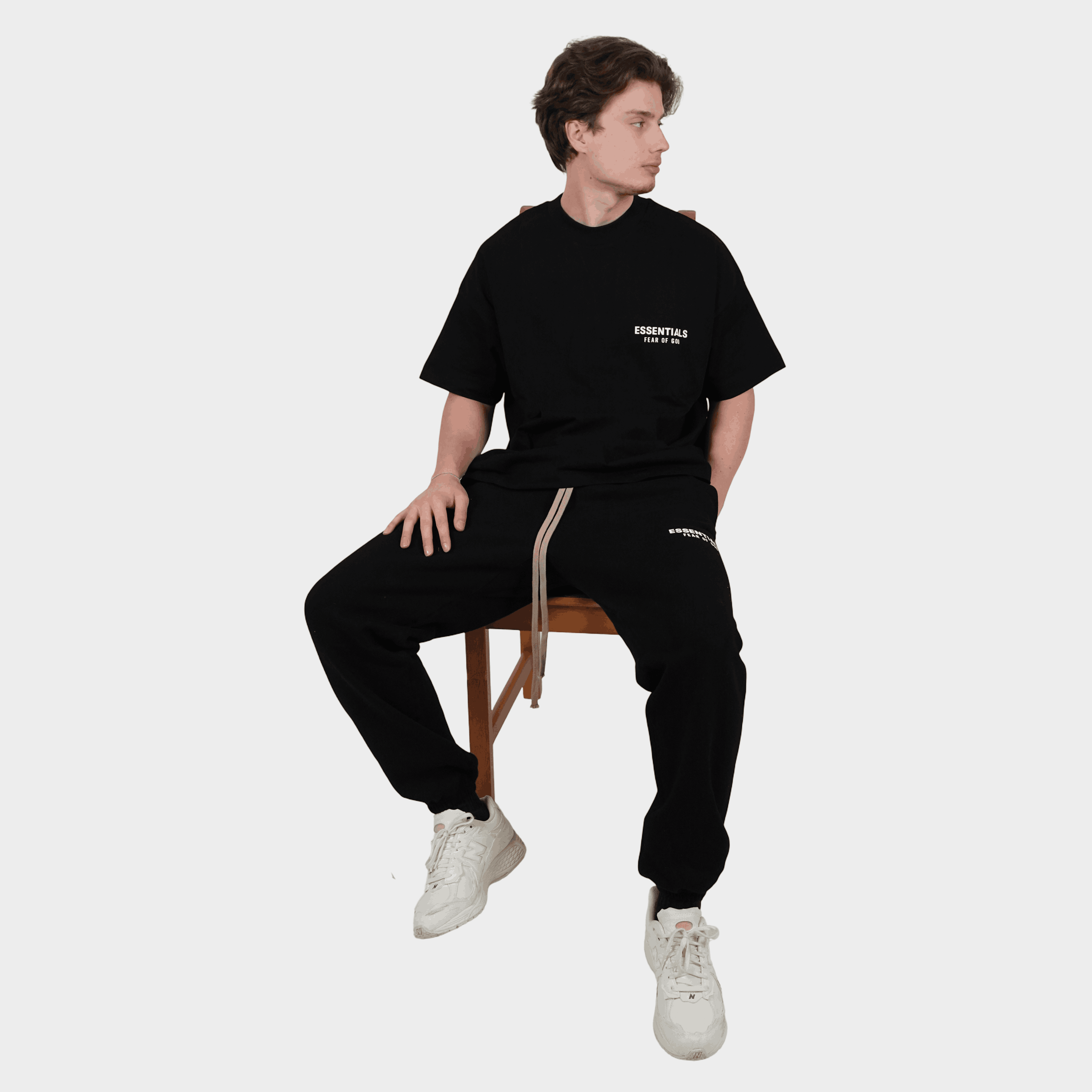 Fear of God Essentials S25 Tričko Jet Black