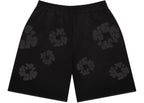 oblečení Denim Tears Faded Mono Cotton Wreath Sweatshorts Black ADONIO