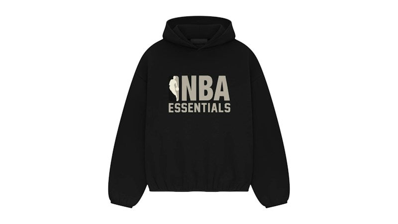 Fear of God Essentials NBA Hoodie (SS25) Black Grey ADONIO