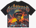 Godspeed Natural Disaster Tee, Washed Black