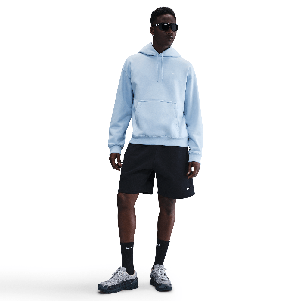 Nike Solo Swoosh Men's Pullover Hoodie Celestine Blue/Celestine Blue/White