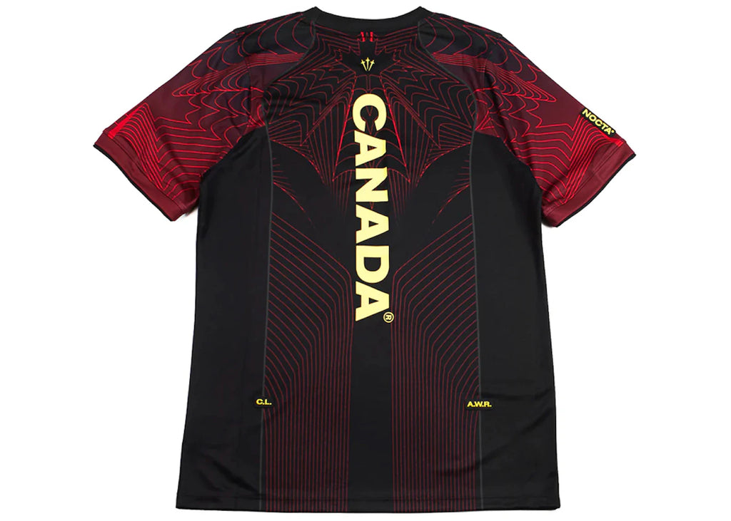 Nike x NOCTA Canada X2 World Cup 2026 Soccer O-Can Pre-Match Jersey Black