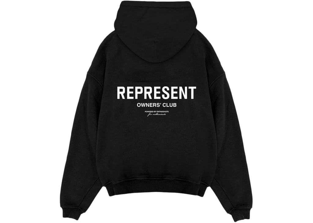 Represent Owners Club Zip Hoodie Black