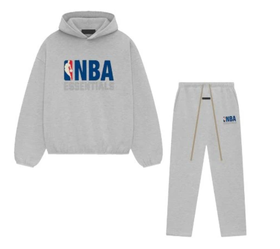 Fear Of God Essentials NBA Light Heather - Celý Set