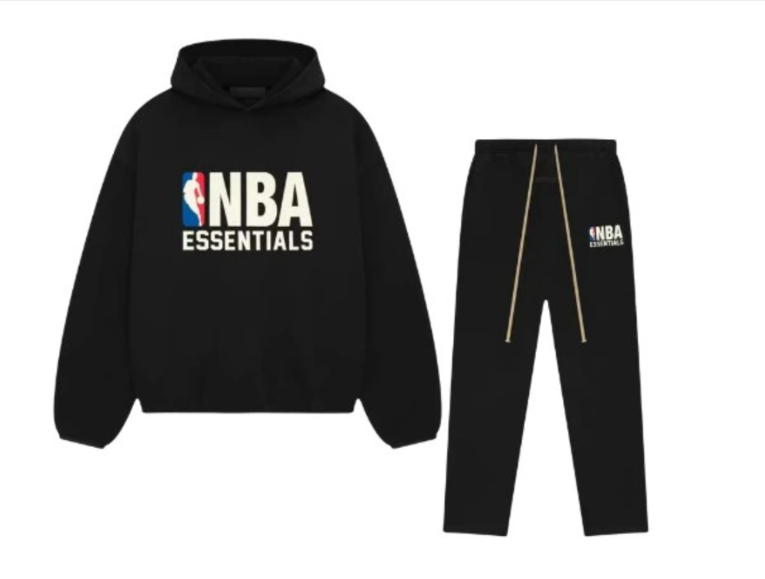 Fear of God Essentials NBA Black White - Celý set