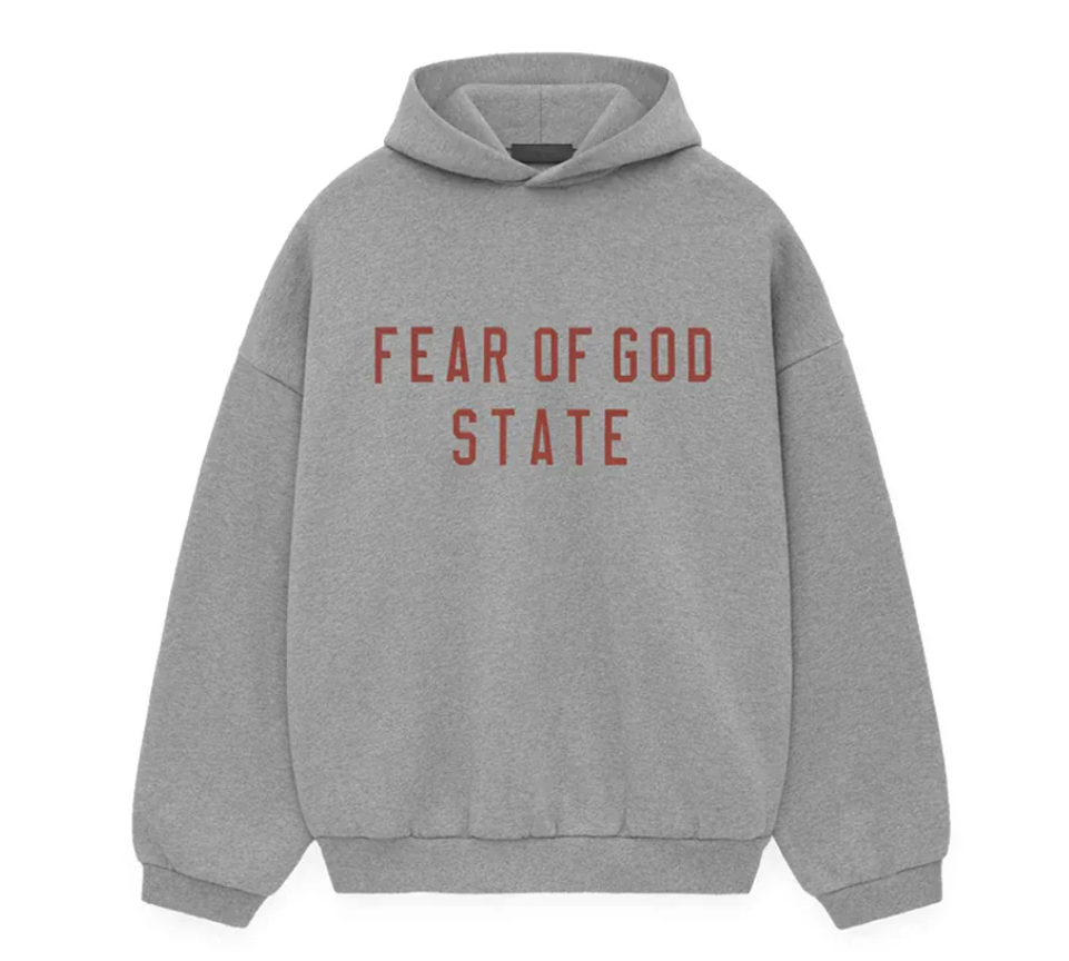 Fear of God Essentials Mikina s kapucňou FW24 Dark Heather State