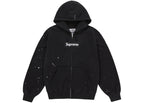 Supreme MM6 Maison Margiela Box Logo Zip Up Hooded Sweatshirt Black ADONIO