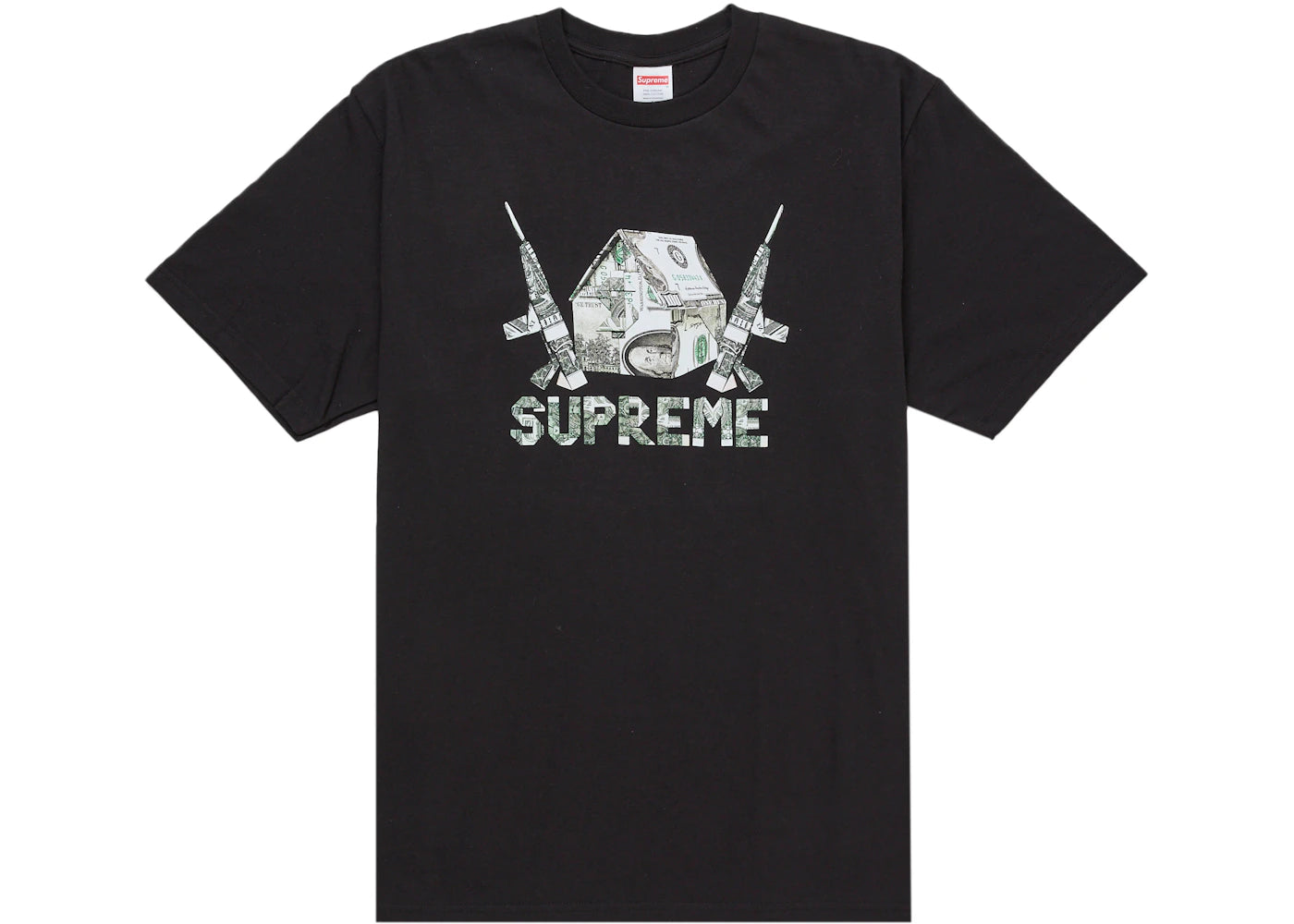 tričko Supreme Origami Tee Black ADONIO