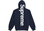 Supreme Satin Applique Hooded Sweatshirt (SS26) Washed Navy ADONIO