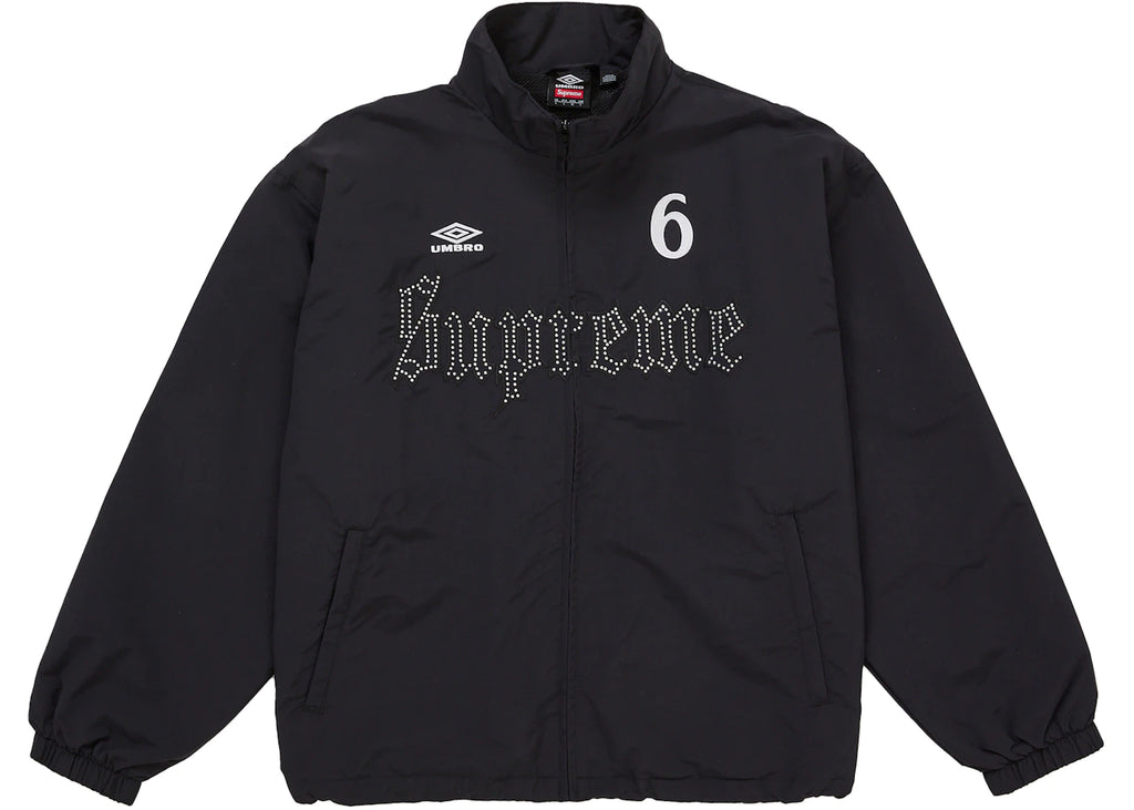 Supreme Umbro Rhinestone Track Jacket Black