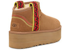 tenisky a boty UGG Classic Ultra Mini Braid Boot Chestnut (W) 1138491-CHE ADONIO