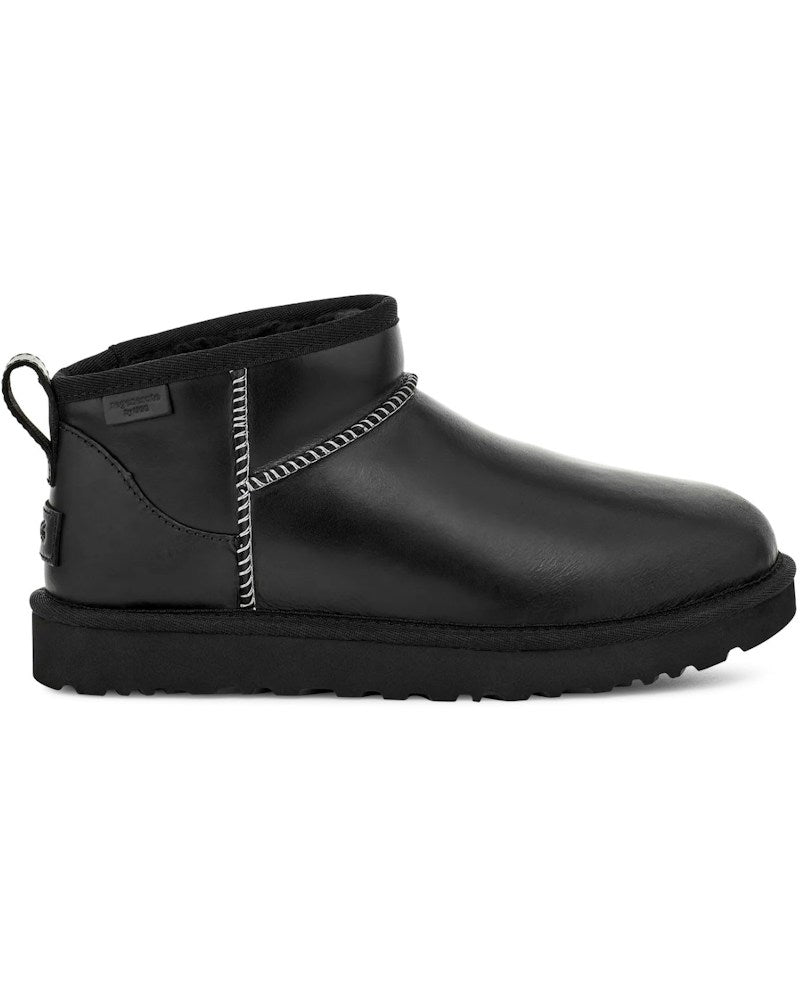 tenisky a boty UGG Classic Ultra Mini LTHR Regen Boot Black (W) 1163490-BLK ADONIO