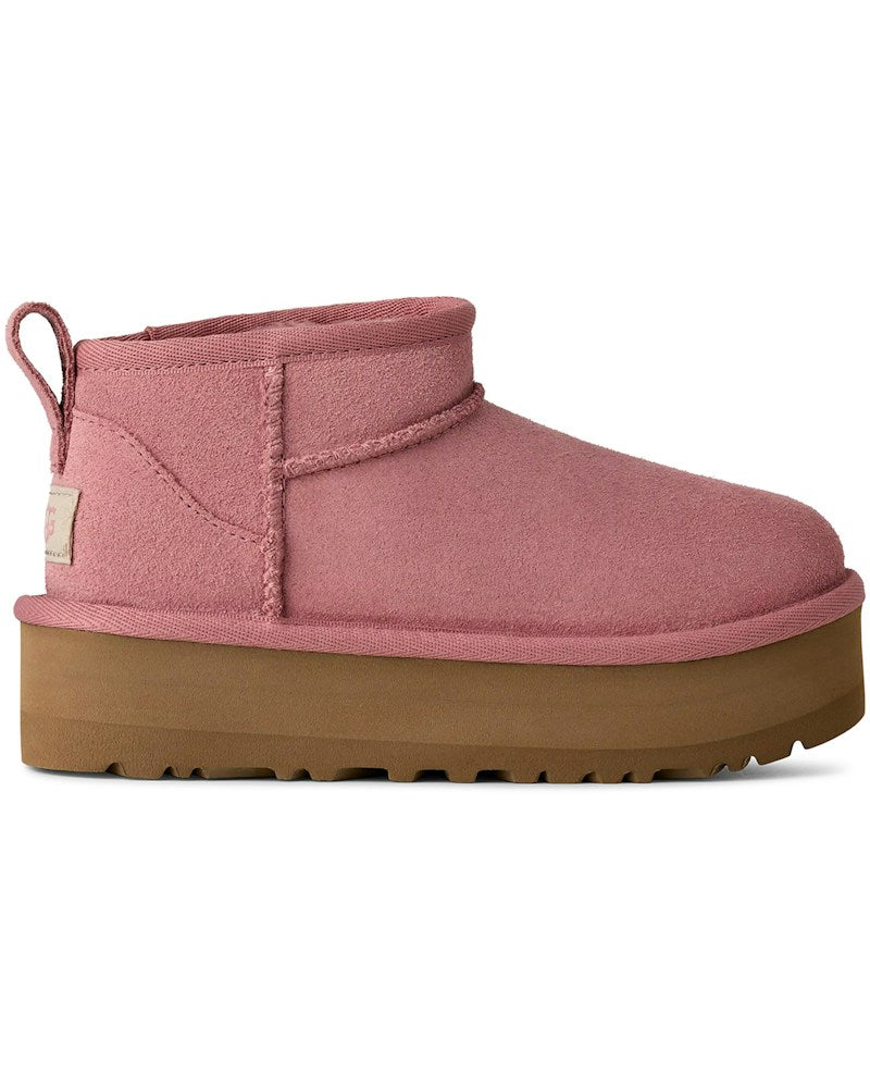tenisky a boty UGG Classic Ultra Mini Platform Boot Pink Dawn (Kids) 1157791K-PDW ADONIO
