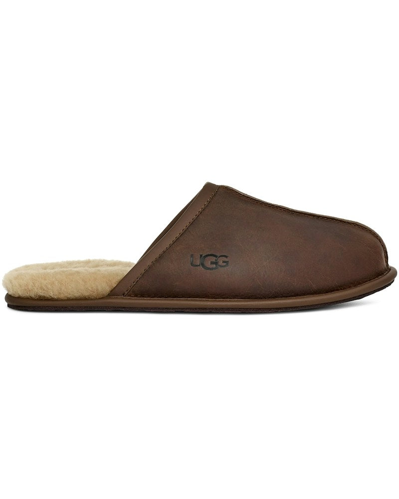 tenisky a boty UGG Scuff Leather Slipper Tan 1108192-TAN ADONIO