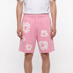 šortky Denim Tears The Cotton Wreath Shorts Pink ADONIO