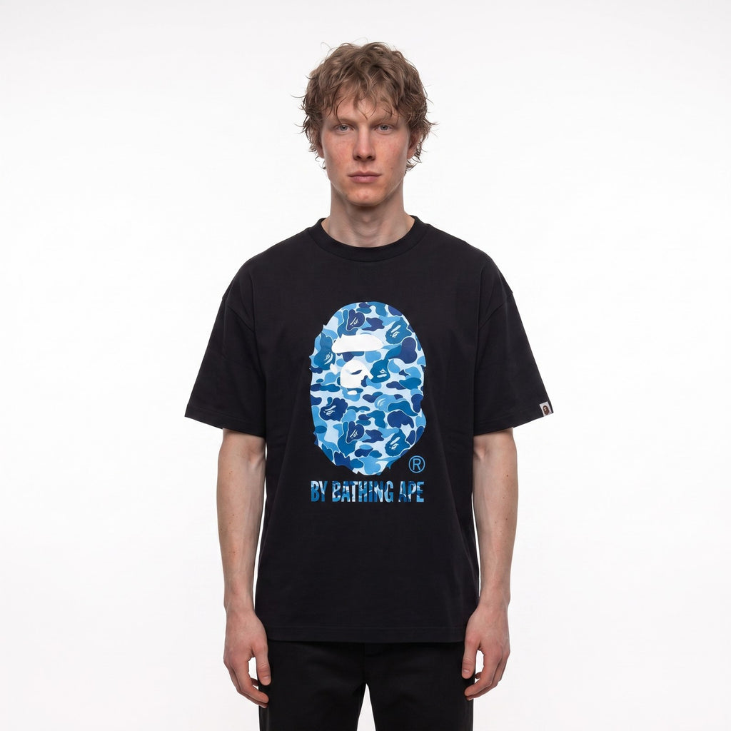 tričko BAPE ABC Camo by bathing Ape T-Shirt Black/Blue ADONIO