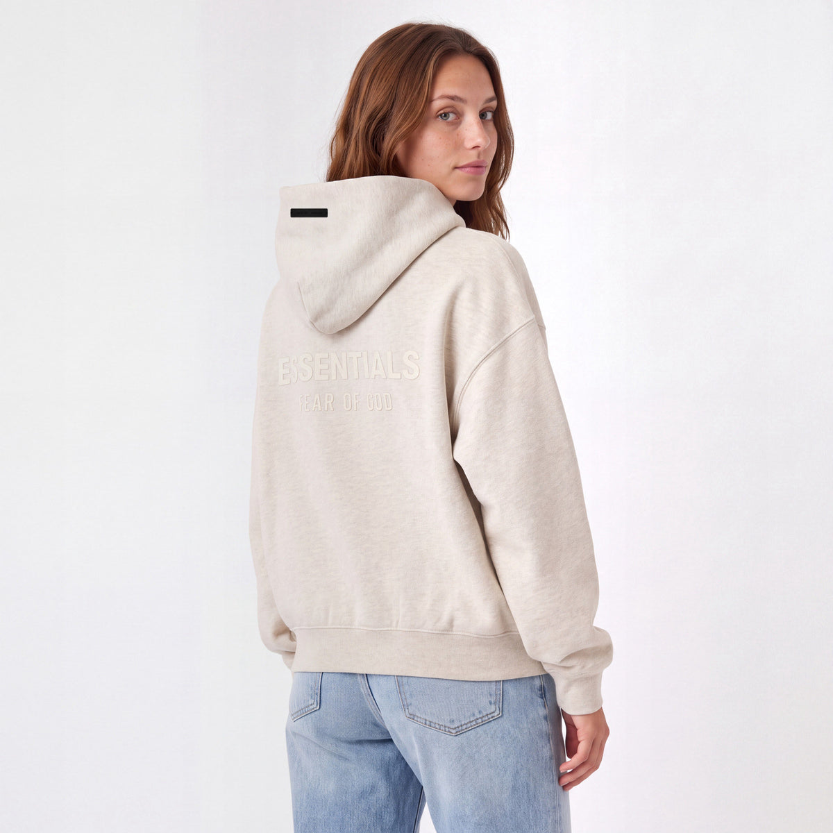 Fear of God Essentials S25 Hoodie Heather Stone ADONIO