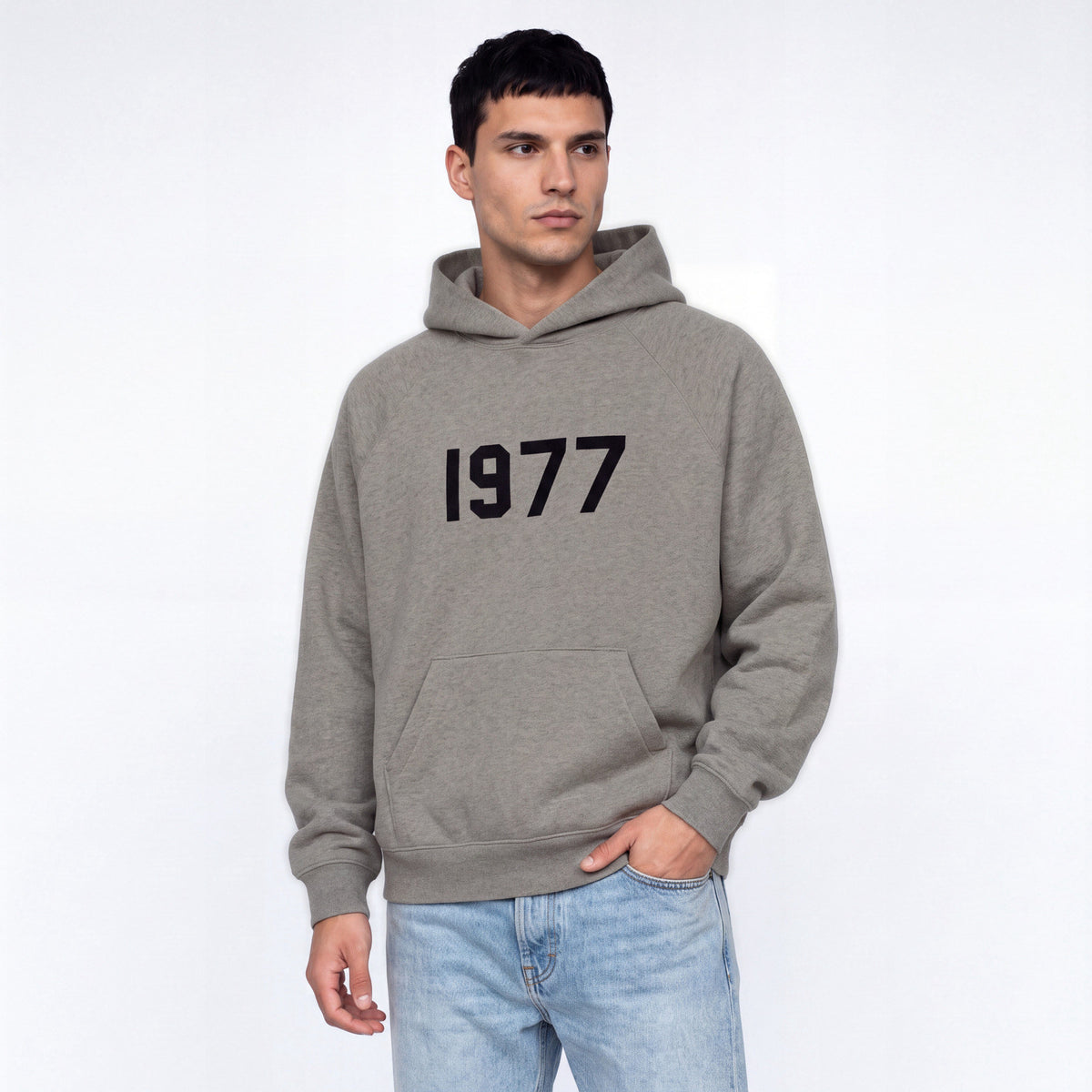 Fear of God Essentials 1977 Hoodie Dark Oatmeal ADONIO