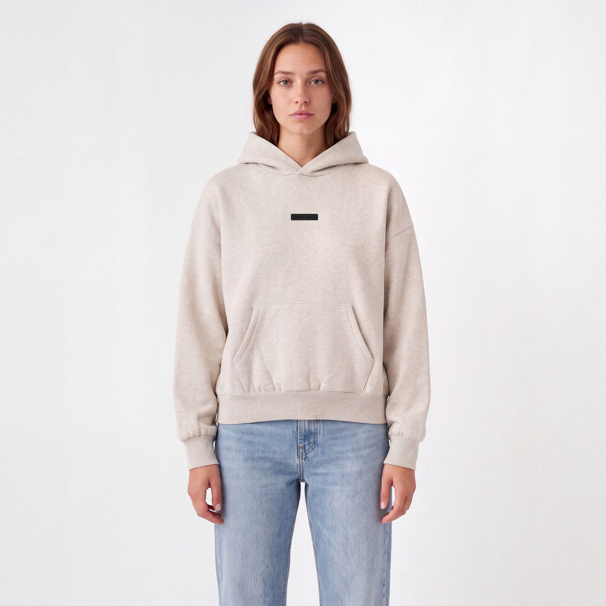 Fear of God Essentials S25 Hoodie Heather Stone ADONIO