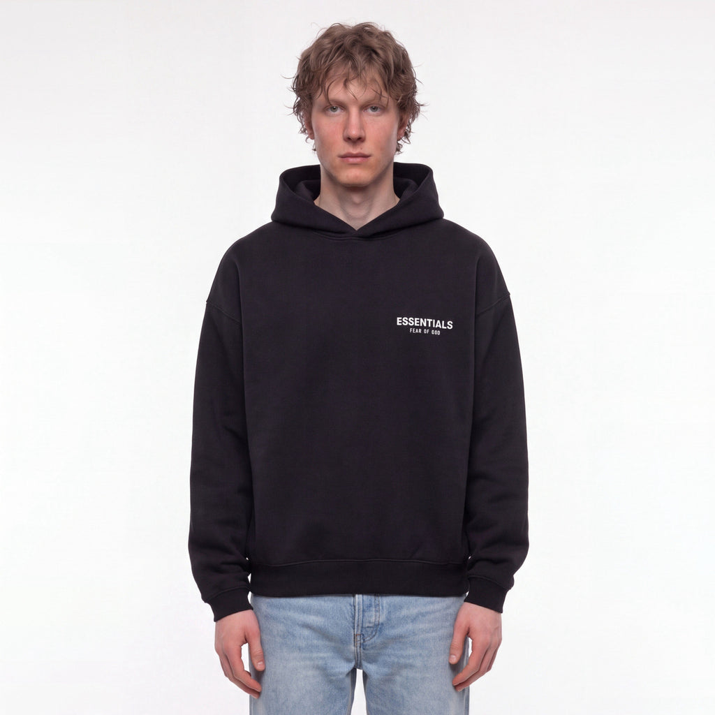 Fear of God Essentials S24 Fleece Hoodie Black 192HO246250F ADONIO