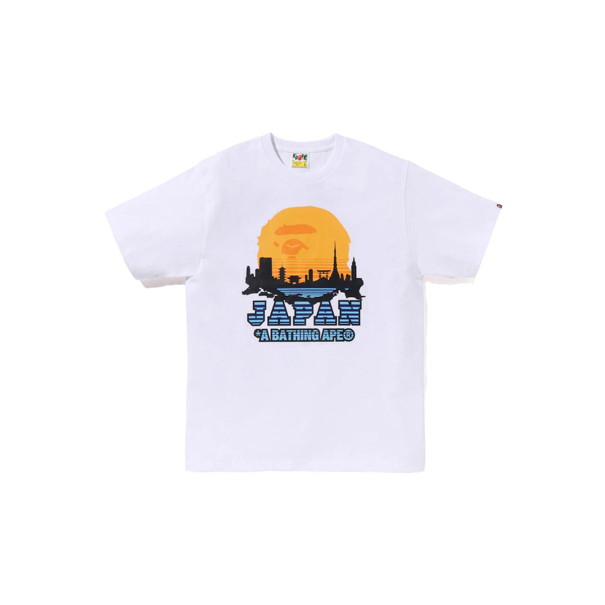 tričko BAPE Japan Silhoutte T-Shirt White 1J22-110-077 ADONIO