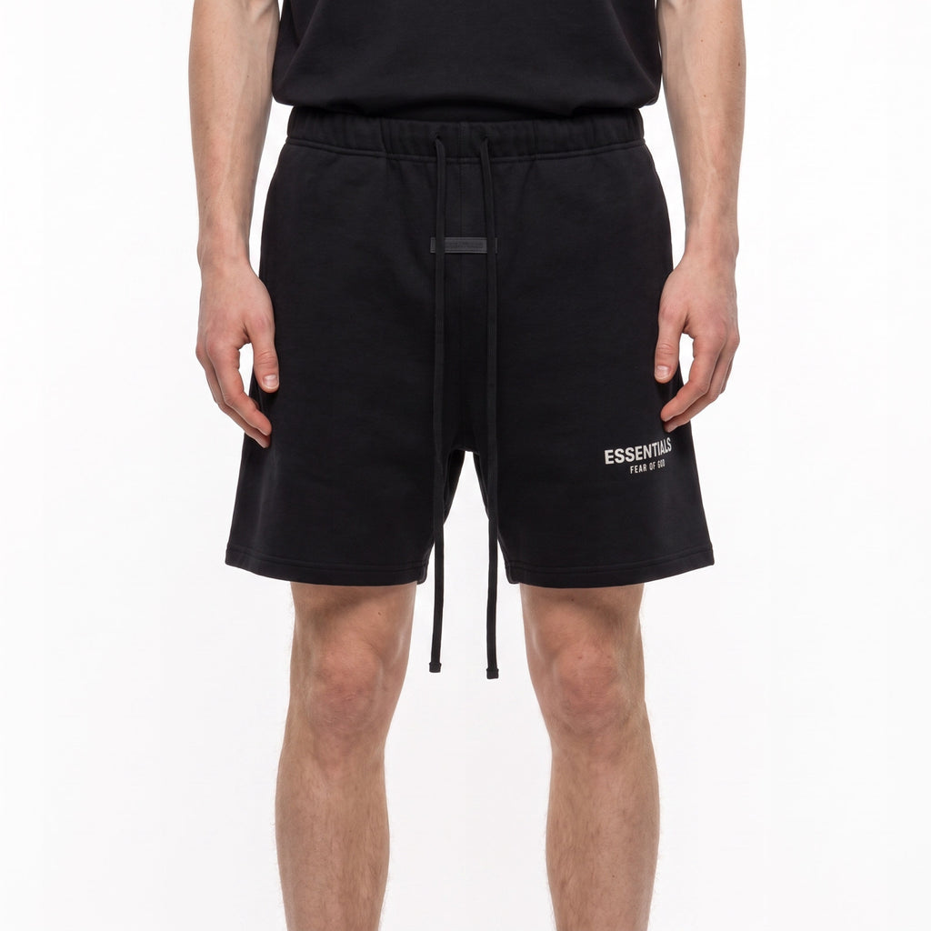 šortky Fear of God Essentials (S25) Shorts Jet Black ADONIO