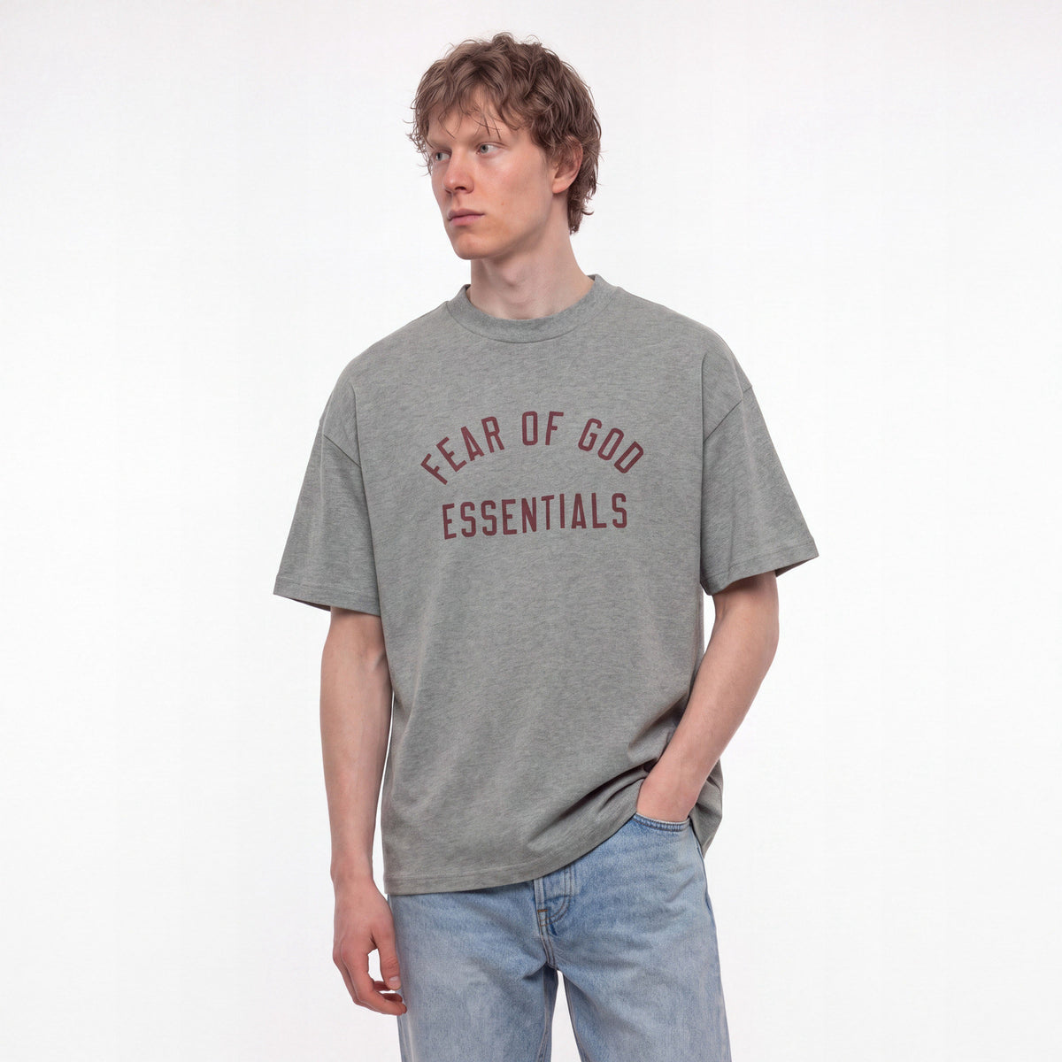 tričko Fear of God Essentials S24 T-Shirt Dark Heather 125BT244191F ADONIO