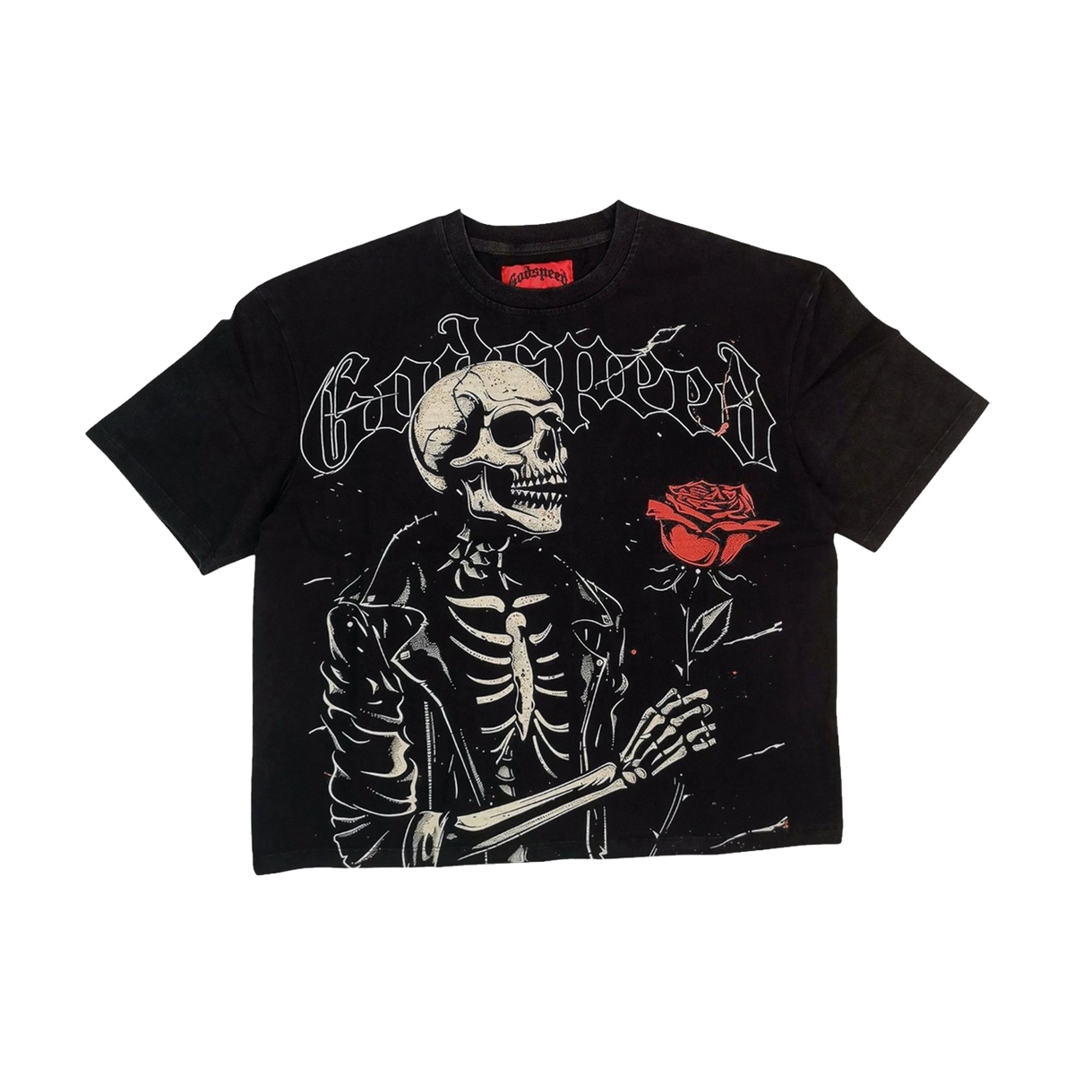 Godspeed Valentine Tee Black