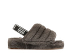 tenisky a boty UGG Fluff Yeah Slide Charcoal (W) 1095119-CHRC ADONIO