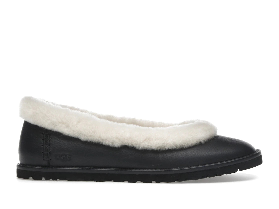 tenisky a boty UGG Zora Leather Ballet Flat Black (W) 1178450-BLK ADONIO