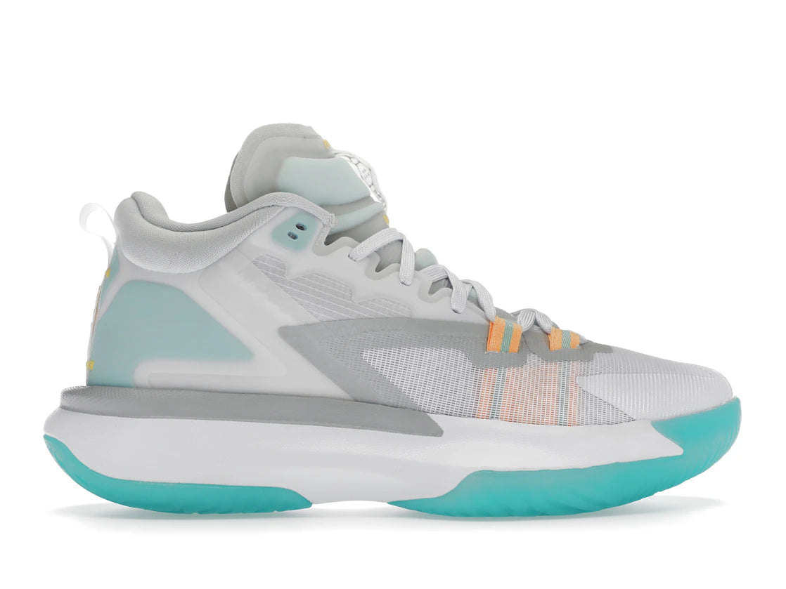 Jordan Zion 1 White Dynamic Turquoise