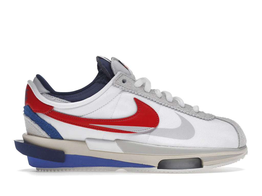 tenisky a boty Nike Zoom Cortez SP sacai White University Red Blue DQ0581-100 ADONIO