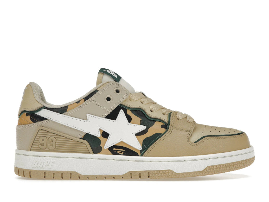 A Bathing Ape Sk8 Sta Béžovo-žltá kamufláž