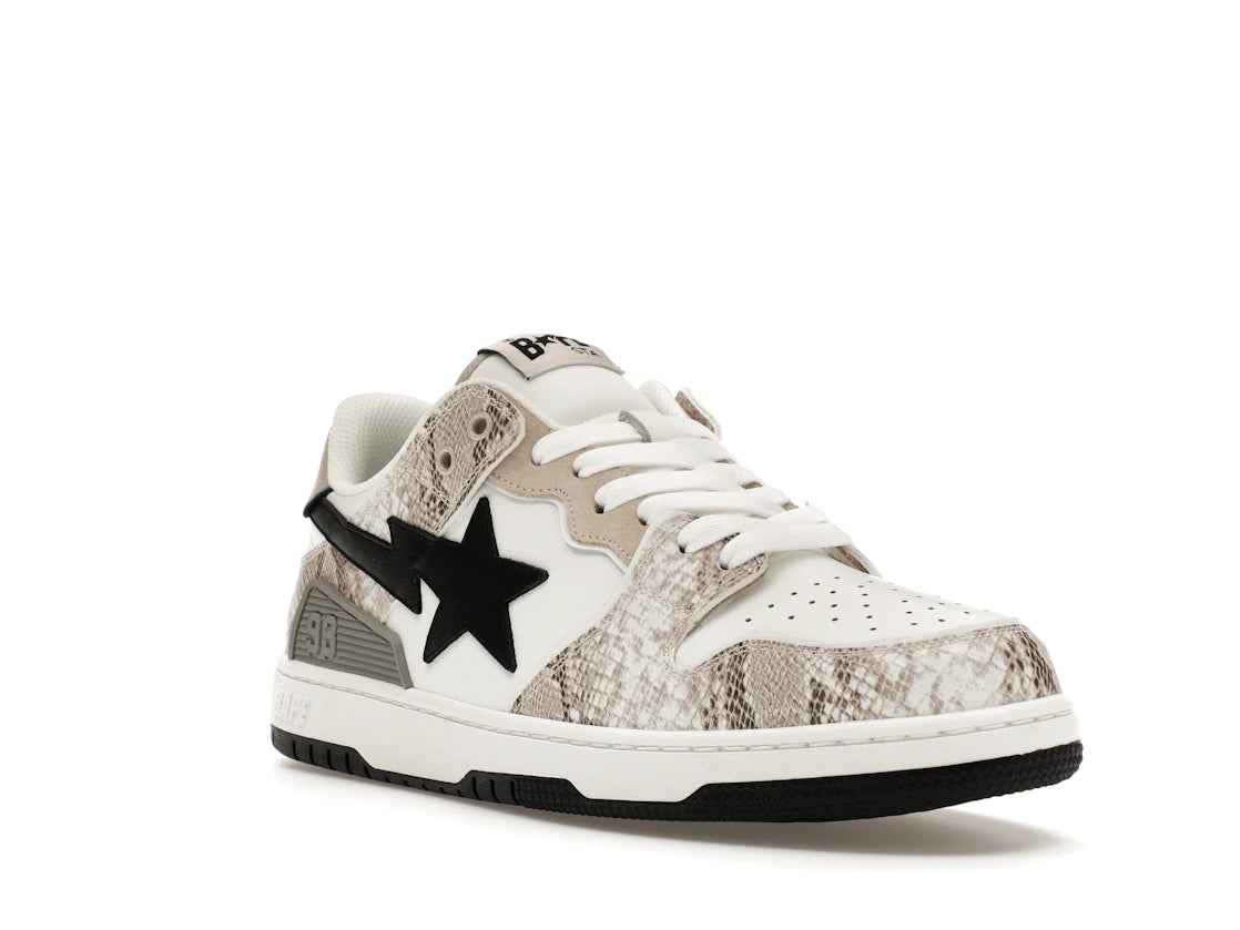 A Bathing Ape Sk8 Sta #1 Béžová hadia koža