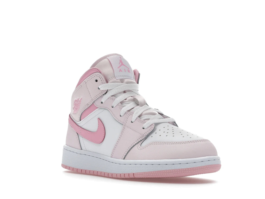 Jordan 1 Mid Pearl Pink White (GS)