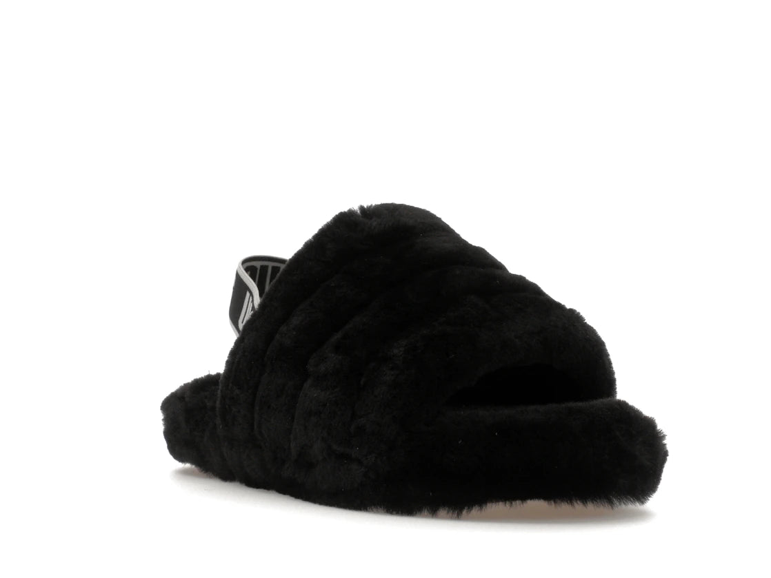 tenisky a boty UGG Fluff Yeah Slide Black (Kids) 1098494K-BLK ADONIO