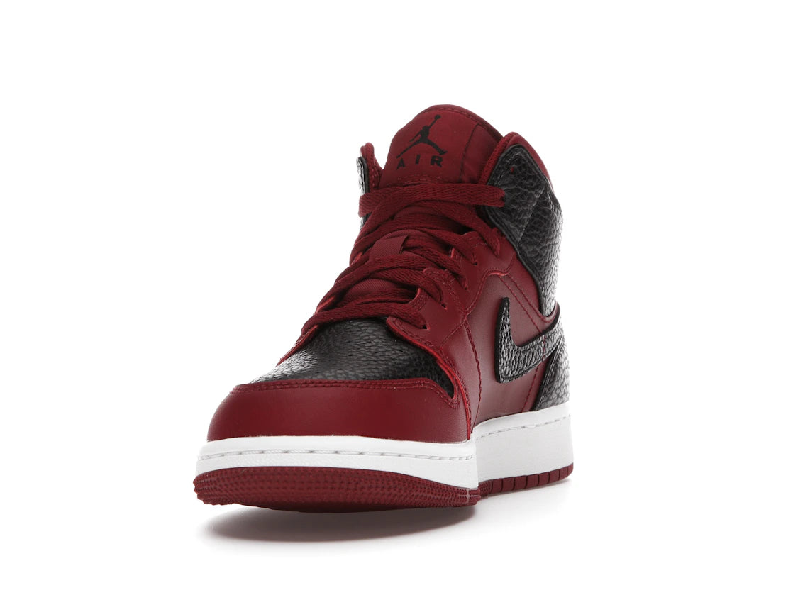 Jordan 1 Mid Team Red Black White (GS)