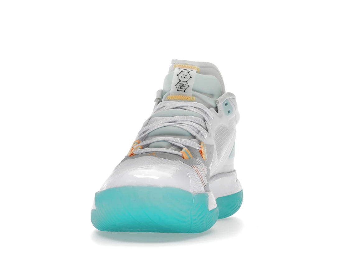 Jordan Zion 1 White Dynamic Turquoise