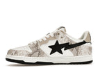 A Bathing Ape Sk8 Sta #1 Béžová hadia koža