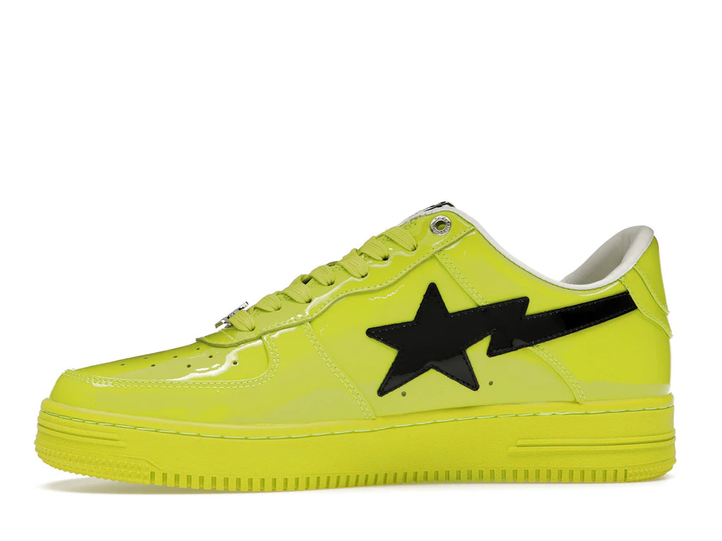 A Bathing Ape Bape Sta #2 Yellow Patent