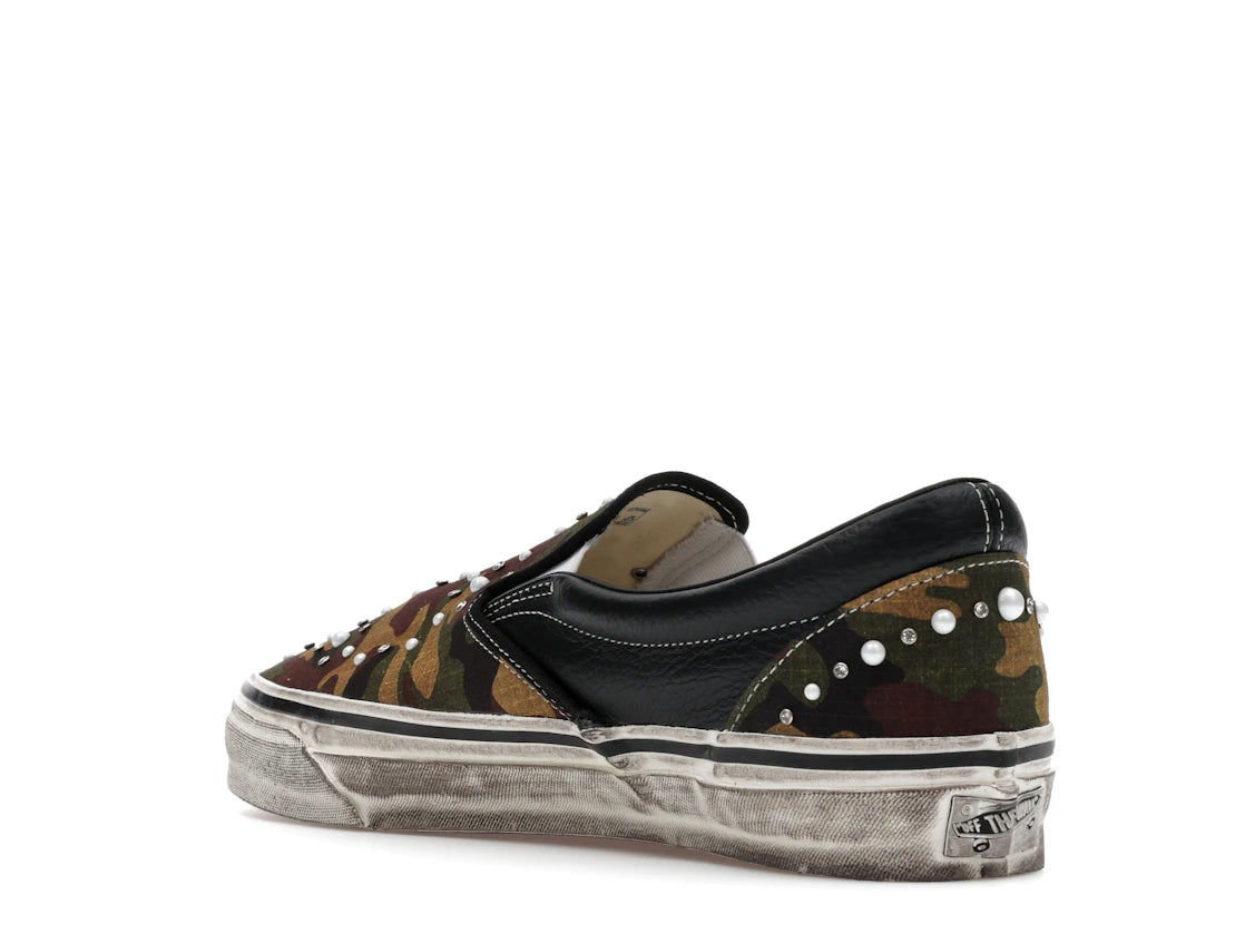 tenisky a boty Vans LX Classic Slip-On 98 Pearlized Pack Camo Black VN000D9PCAK ADONIO