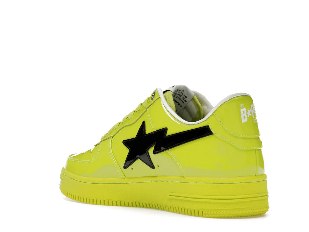A Bathing Ape Bape Sta #2 Yellow Patent
