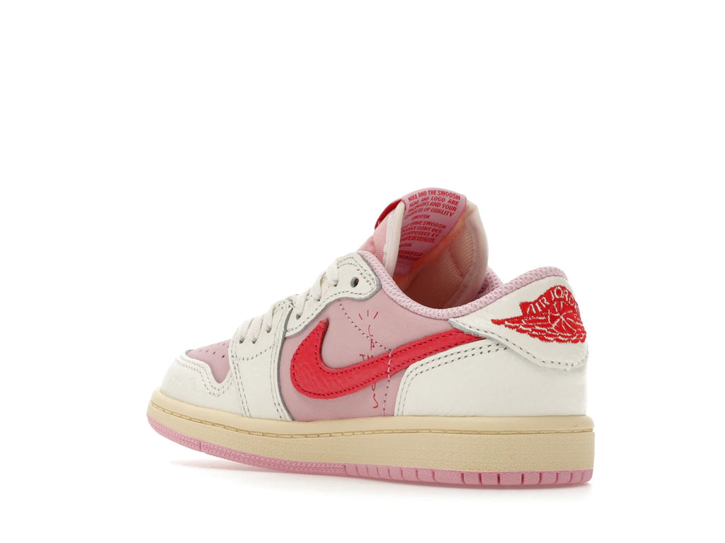 Jordan 1 Retro Low OG SP Travis Scott Sail Tropical Pink (PS)